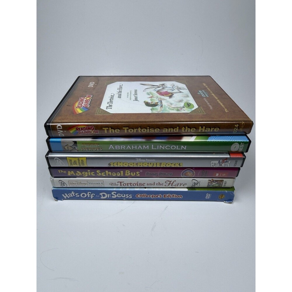 Kids DVD Lot Magic School Bus Schoolhouse Rock Dr Seuss Lincoln